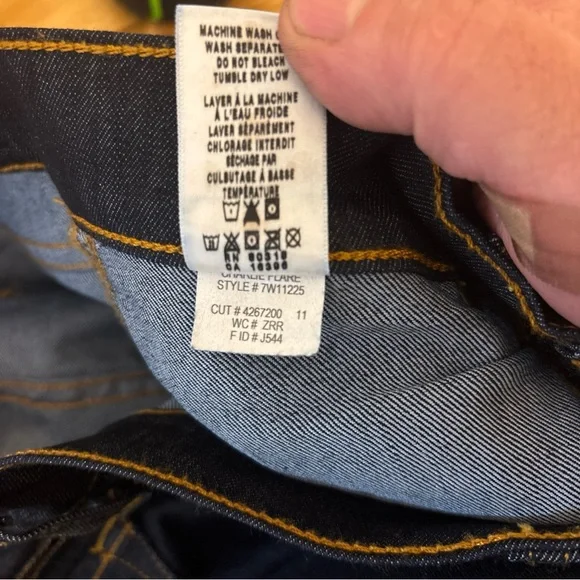 Lucky Brand Charlie Flare Fit Blue Dark Wash Jeans Womens 4x27 - Picture 11 of 11